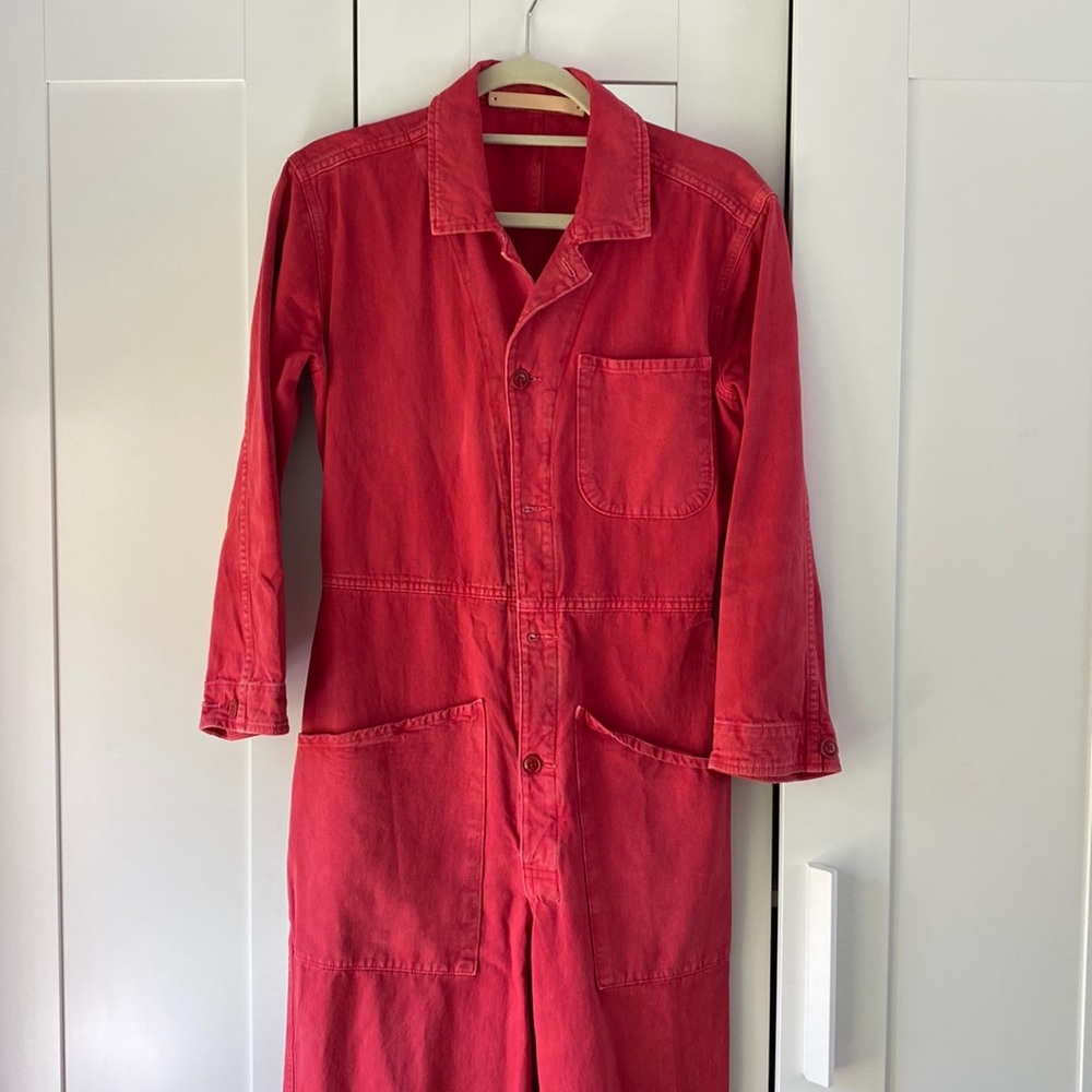 Bliss and Mischief Red Jumpsuit / size 1
